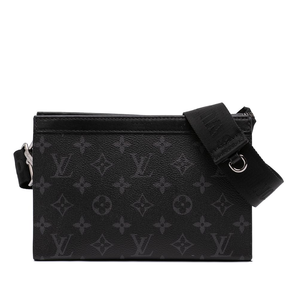 Pre-Loved Louis Vuitton Monogram Eclipse Gaston Wearable Wallet